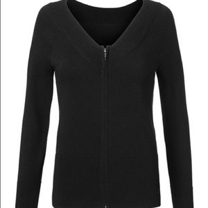 Cabi Black Switch Cardigan XS EUC Spring